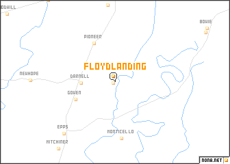 map of Floyd Landing
