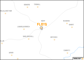map of Floyd