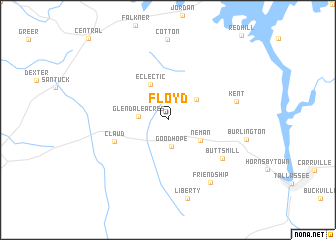 map of Floyd