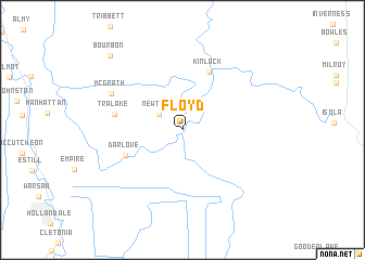 map of Floyd