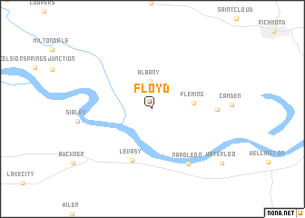 map of Floyd