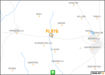 map of Floyd