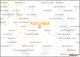 map of Flözlingen