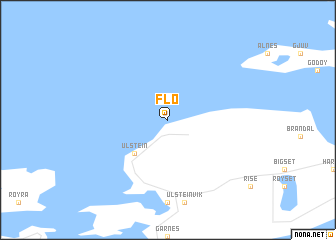 map of Flø