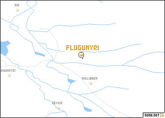 map of Flugumýri