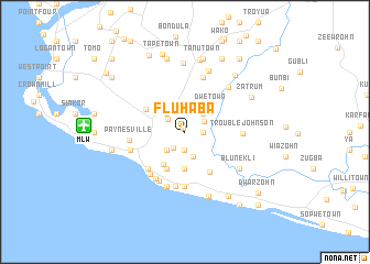 map of Fluhaba