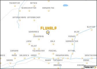 map of Fluhalp