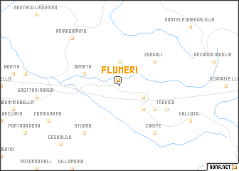 map of Flumeri