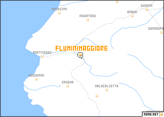 map of Fluminimaggiore