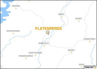 map of Flute Springs