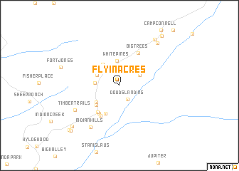 map of Fly-In Acres