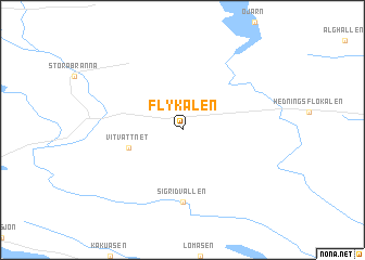 map of Flykälen