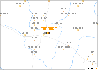 map of Fô-Bouré