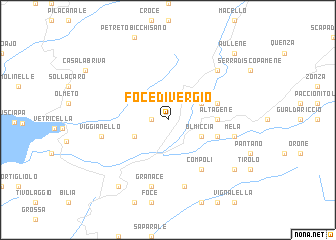 map of Foce di Vergio