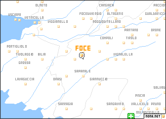 map of Foce