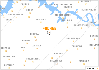 map of Fochee