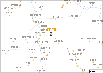 map of Foch