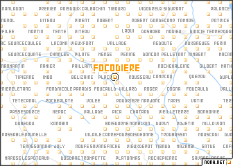 map of Focodière
