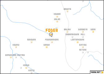 map of Fodéa