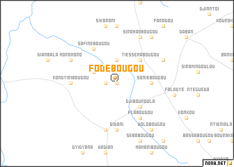 map of Fodébougou