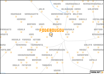 map of Fodébougou