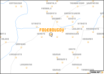 map of Fodébougou