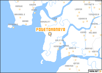 map of Fodétomanaya