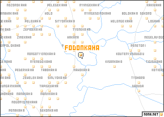 map of Fodonkaha