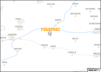 map of Fodorhaz