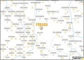 map of Foédou