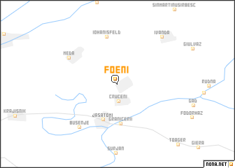 map of Foeni
