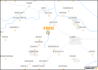 map of Foeni