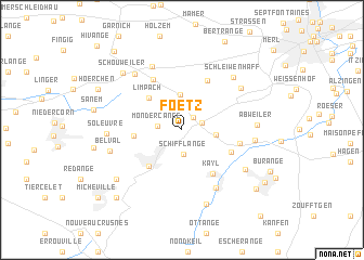 map of Foetz