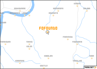 map of Fofoundo