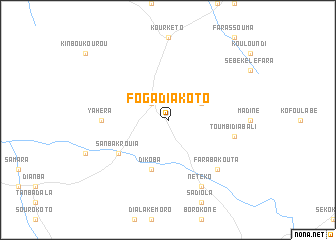 map of Fogadiakoto