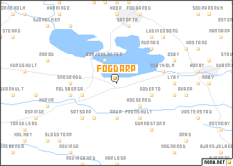 map of Fogdarp