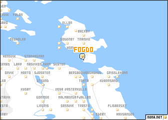 map of Fogdö