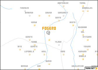 map of Fogero