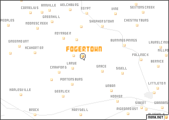 map of Fogertown