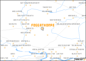 map of Foggathorpe