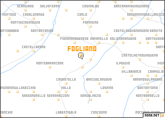 map of Fogliano