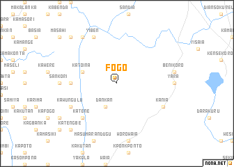 map of Fogo