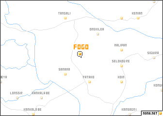 map of Fogo