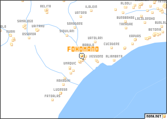 map of Fohomano