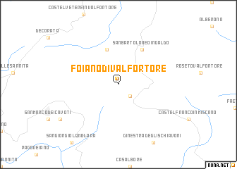 map of Foiano di Val Fortore