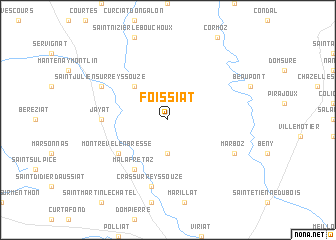 map of Foissiat