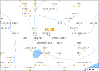 map of Fokʼa