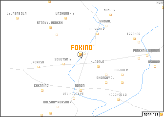 map of Fokino