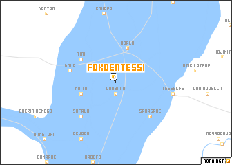 map of Fokoentéssi