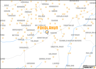map of Fokolahun